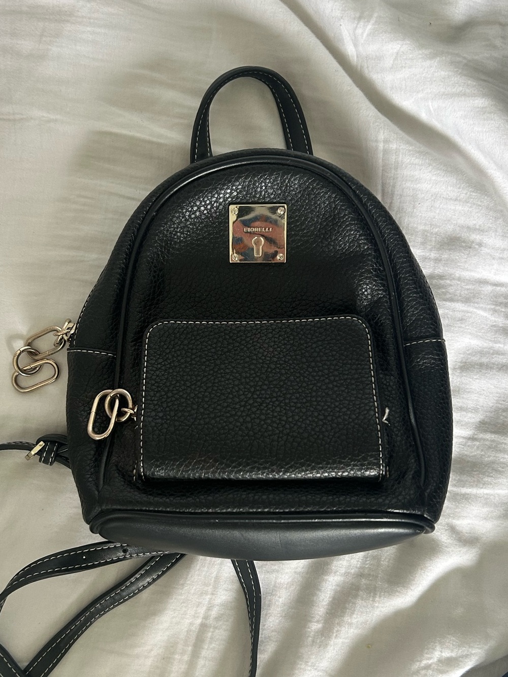 FIORELLI mini backpack Small Black Leather Backpack Purse